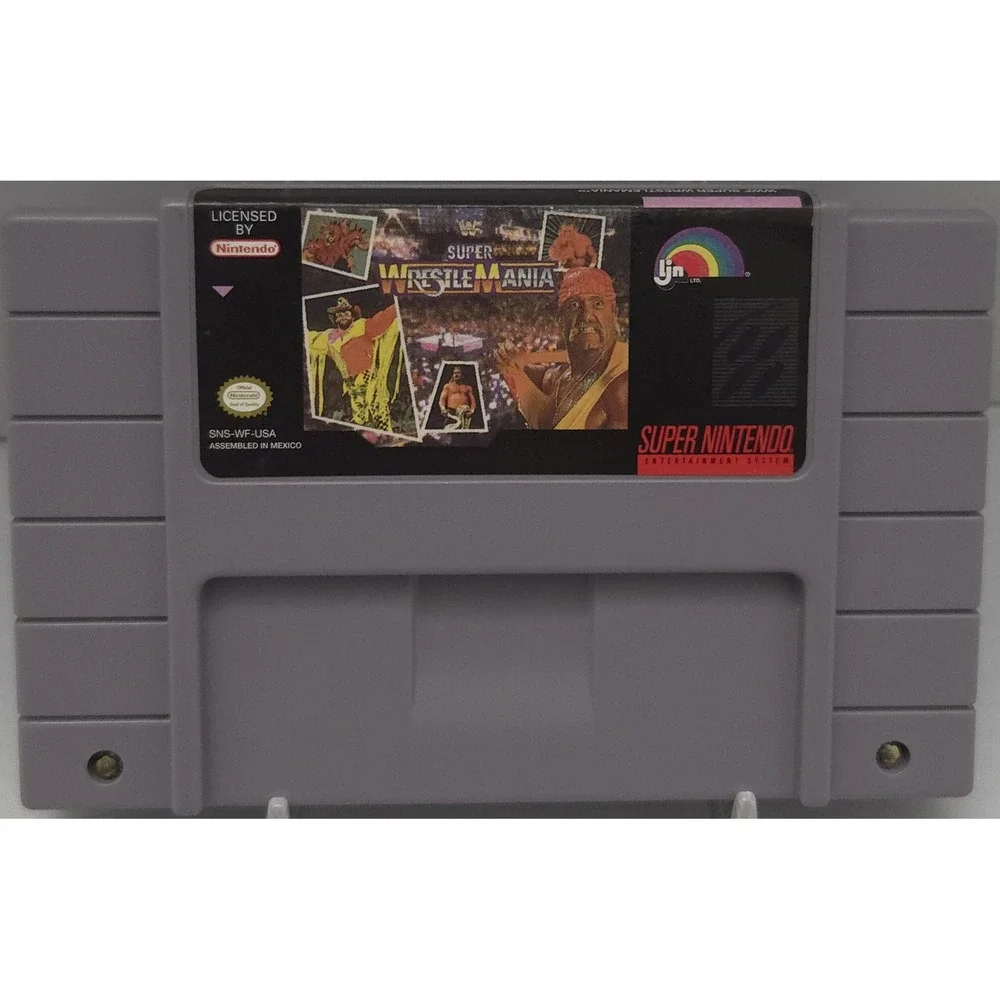 WWF Super WrestleMania (Super Nintendo SNES 1992) Cartridge - Tested & WORKS